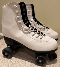 No Fear White Black Quad Roller Boots Skates Adult Size UK 8 EU 42 US 9 Unisex