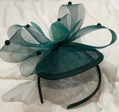 Ladies fascinator forest - fascinator, green
