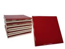 Candy Apple Red Ceramic Tile