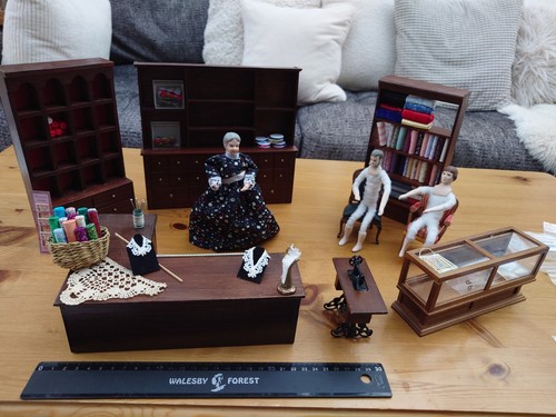 Dolls house miniature dress - house,