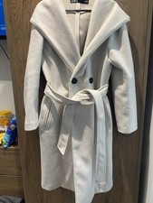 Zara belted overcoat with hood