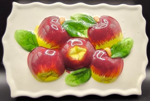 Vintage ceramic apple wall - apple,