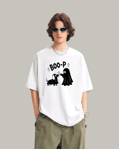 Boo halloween dog shirt - boo, p