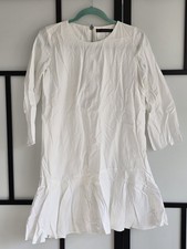 Zara White Cotton Poplin Mini