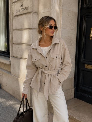 Zara beige faux - faux, tie