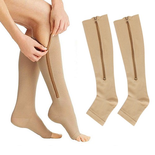 Open toe zip compression - toe,
