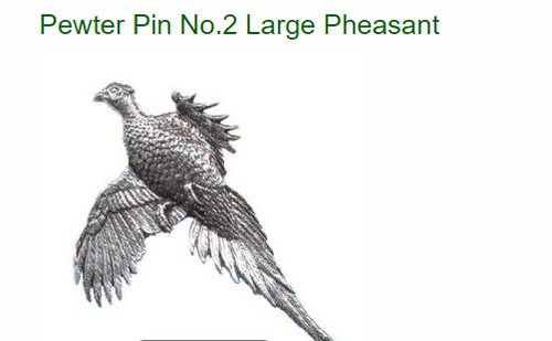 Bisley pewter lapel pin - bisley, badge