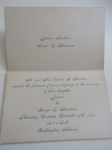 1893 vintage wedding