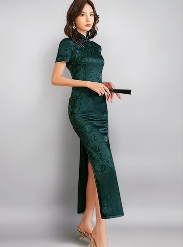 Women cheongsam qipao short - cheongsam,