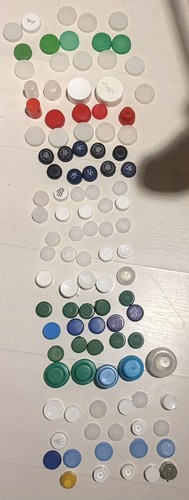 100 mixed variety bottle tops - mixed,