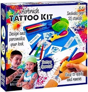 Resuable airbrush tattoo kit - airbrush,