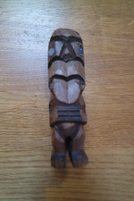 Hand Carved Maori Tupapa Ornament 11cm Tall