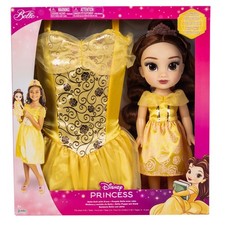 JAKKS Pacific Disney Beauty and the Beast Belle Doll 38cm and Dress Gift Set NEW
