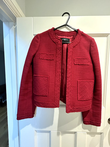 Paule red cotton ripple - cotton,