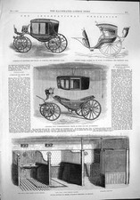 Original Old Antique Print
