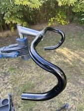 ITM Aluminium Black Bars 40cm & Silver Stem 100mm ‘Super Italia Pro 260’