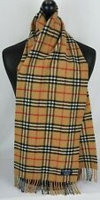 Genuine Burberry scarf 100% LAMBSWOOL vintage nova check Beige colour