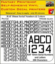 RC Vinyl Sticker Decals  RAF