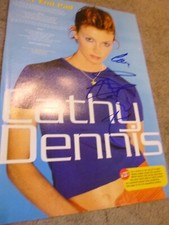 Songwriter for Kylie Britney Katy Perry CATHY DENNIS hand signed magazine page