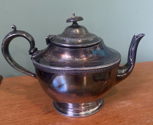 Brittania metal teapot - metal,