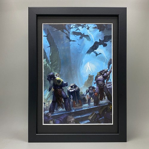 Space wolves framed art logan - space,