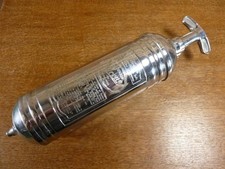 Vintage Chrome Junior Pyrene Fire Extinguisher full VGC