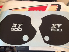 YAMAHA XT500 SIDE PANEL DECALS