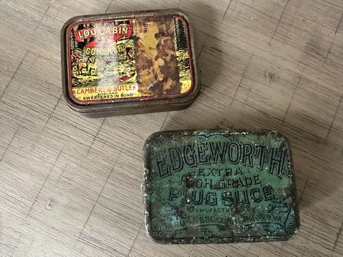 Vintage tobacco tins - tobacco,