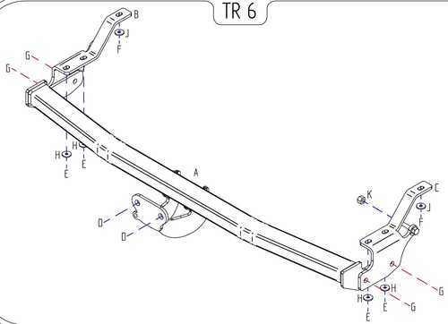 Towtrust fixed flange - fixed,