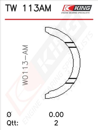 King 113am0 crankshaft - king, tw
