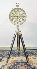 World time clock with tripod