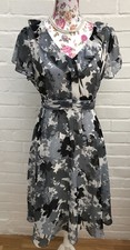 BHS Dress UK 16 Petite Grey