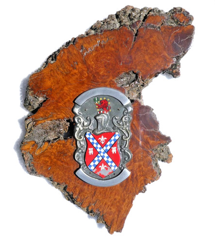Metal crest plaque coat - crest,