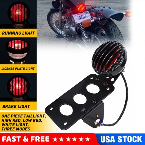 Motorcycle tail light - motorcycle, side
