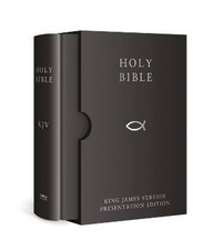 HOLY BIBLE: King James Version (KJV) Black Present