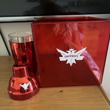 Smirnoff Cocktail Shaker And Plastic Red Smirnoff Ice Bucket