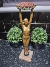 1920s Art Deco Nude ,Antique Metal Figurine