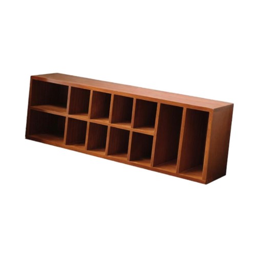 Wooden display shelf rack - shelf, 12