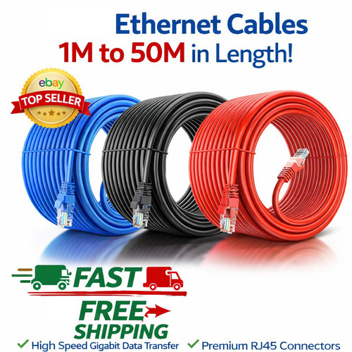 Rj45 ethernet patch lead cat5e - lead,