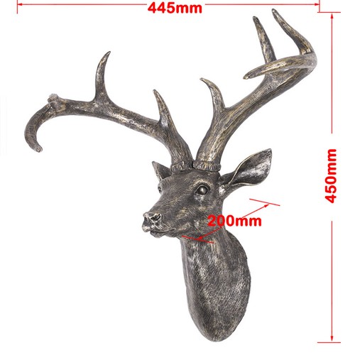 Wall mounted handmade stag - mounted,
