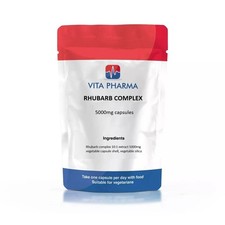 Rhubarb Complex 5000mg capsules bloating, weight Loss, better Sleep VITAPHARMA