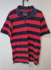 Joules Rugby  Polo Shirt - Men's Large  - Navy Blue And red - VGC
