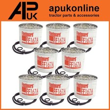 8x Fleetguard Fuel Filter for