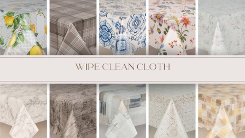 Plastic pvc table cloth wipe - plastic,