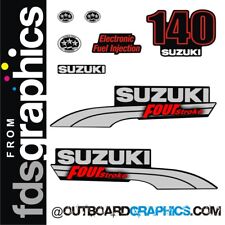 Suzuki DF140 140hp outboard engine decals/sticker kit
