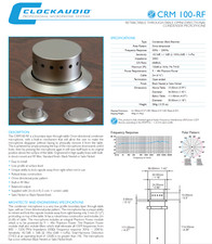 Clockaudio Retractable On-table Boundary Layer Condenser Microphone Conference