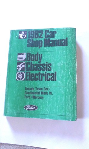 Ford 1982 car shop manual - ford,