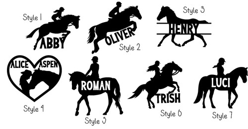 Personalised horse - horse, |