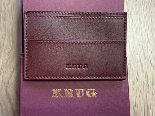 Krug champagne leather card - krug,