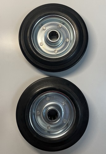 Solid rubber trolley wheels - solid,